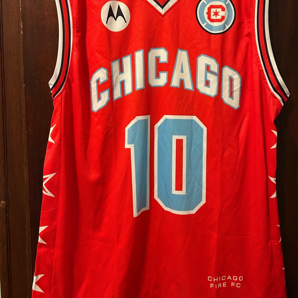Chicago Fire FC MLS Shaqiri Basketball Jersey